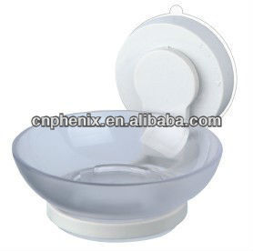Attachable heavy duty suction cup soap dish holder
