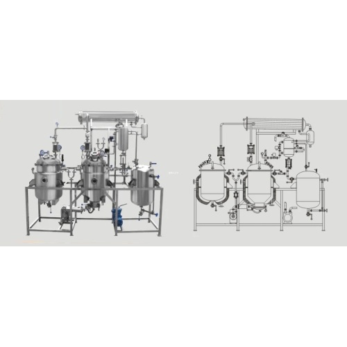 Réservoir de concentration d&#39;extraction en acier inoxydable