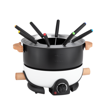 Fondue Set pro 8 osob dřevěnou rukojeť