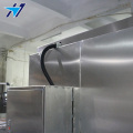 Double open front and rear stainless steel oven