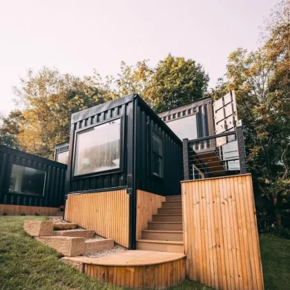 2 Story Shipping Container House Apartments