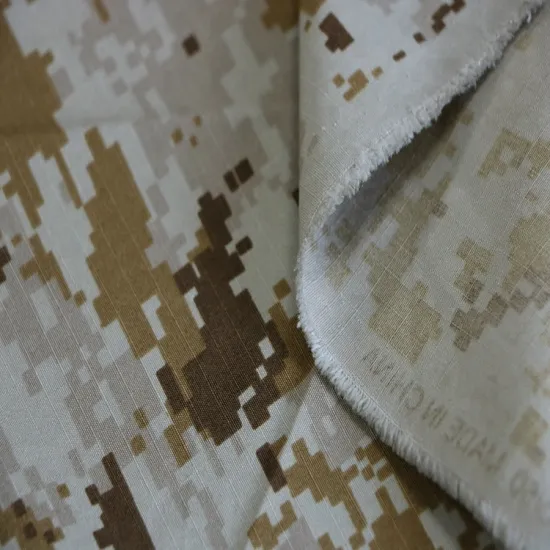Digital Desert Camouflage N/C 50/50 Ripstop Fabric: The Ultimate Choice in High-Durability Textiles