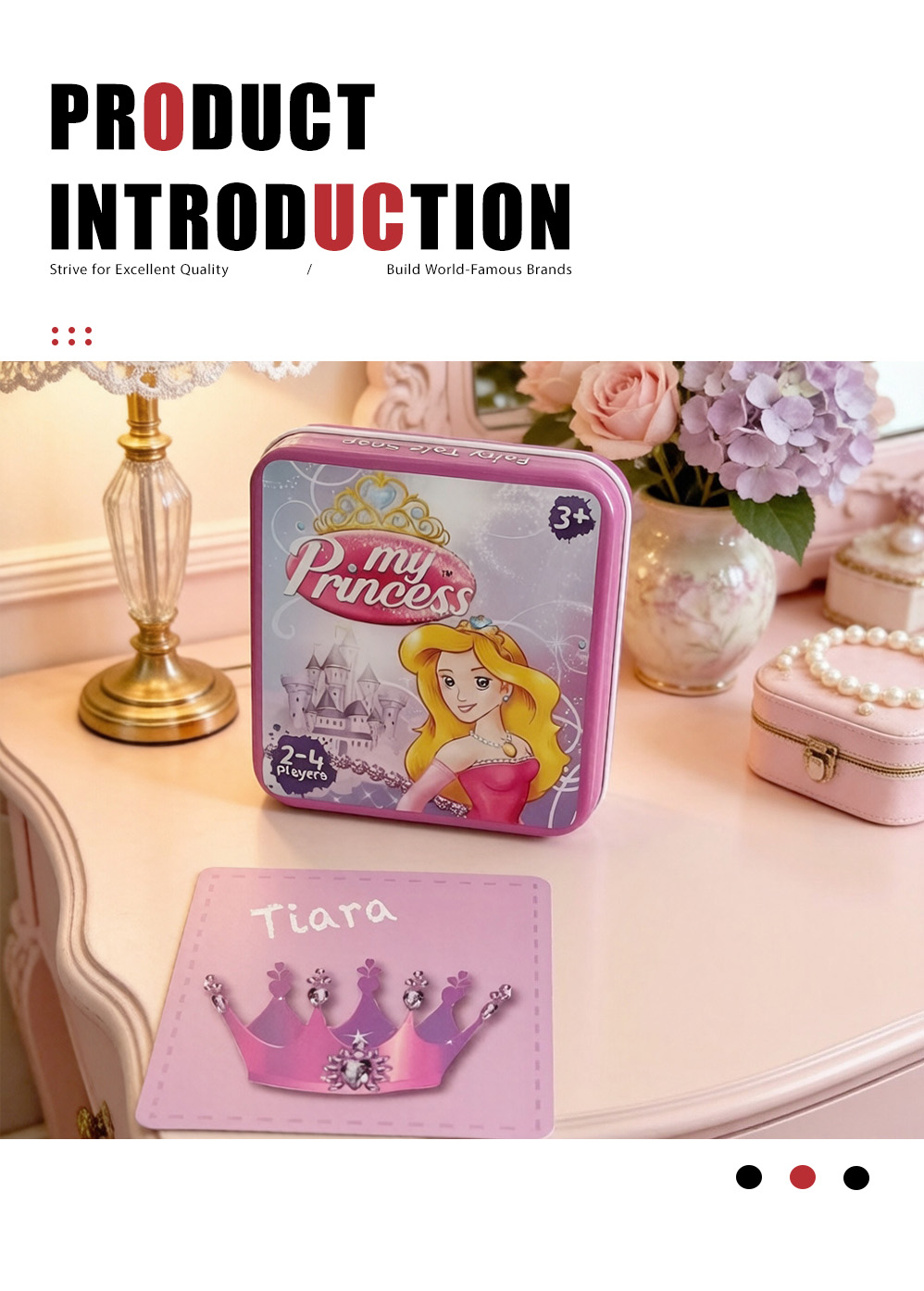 Princess theme educational card box(3)X