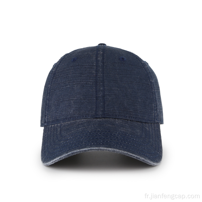 casquette de baseball en toile de bambou avec boucle en métal