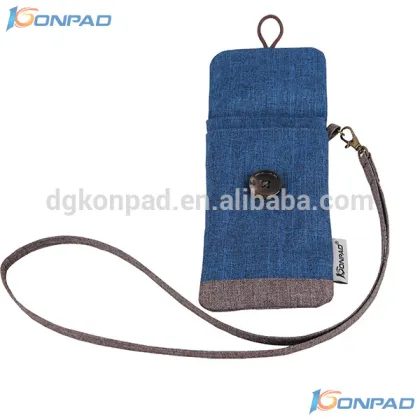 Fashion design light weight polyester mobile phone carry bag