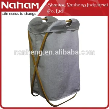 Naham unique design X shape bamboo decoration Laundry basket