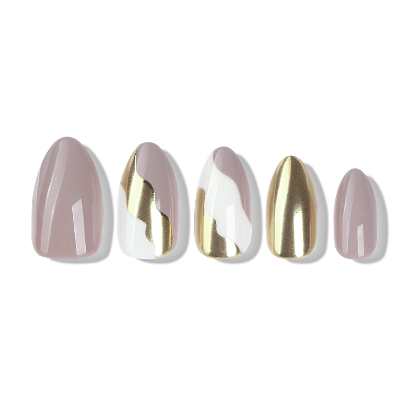 short almond false nails