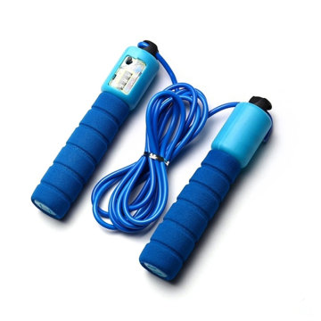 2.9m Professional Sponge Wire Adjustable Fast Digital Skipping Jump Rope With Counter