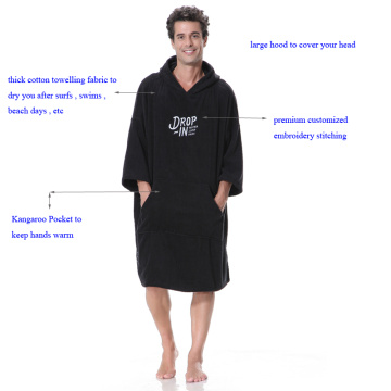 Adult Poncho Towel adult hooded surf poncho beach towel Manufactory