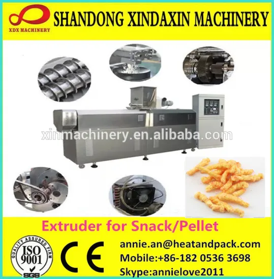 twin screw extruder for corn puffed food