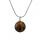 Gemstone 20mm Round Beads With 45CM Silver Snake Chain Necklace Natural Stone Crystal Ball Pendant Choker for Women Men Gift