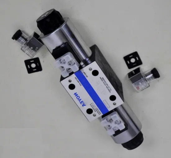 Bifold hydraulic solenoid valve for industrial equipment