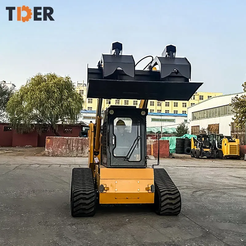 Tder Diesel Engine Track 125HP Mini Skid Steer Loader