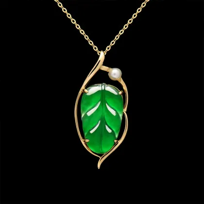 lucky leaf Maya Jadeite Ston
