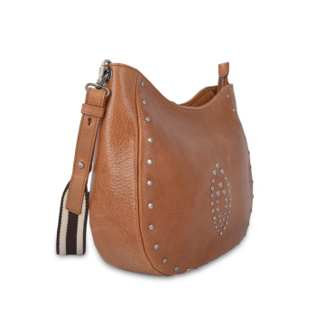 Top Grade Leather Cross Body Bag With Rivet