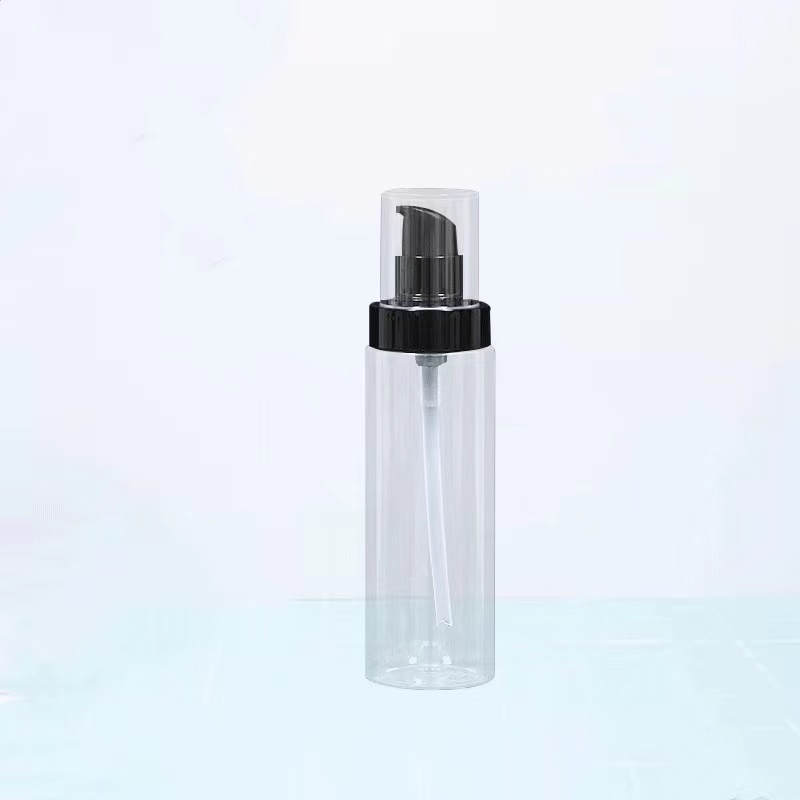 plastic bottle with pump for skin care