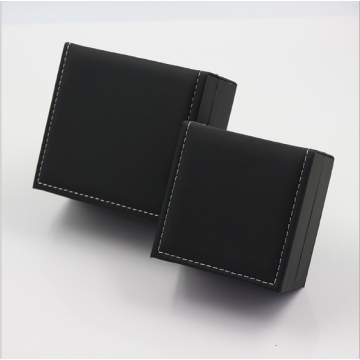 Luxury PU hinged watch box with pillow