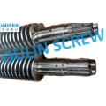 Gpm Extruder 65/132 Twin Conical Screw Barrel for PVC Pipe, WPC Extrusion