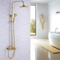 Banheiro Brass Golden Arcaize Set Torneira de Chuveiro Antigo
