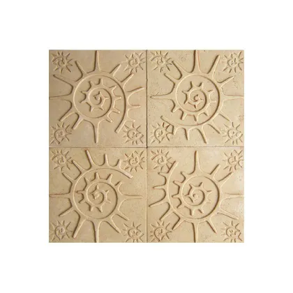 Sandstone Polishing Decorative Wall Panels Carved For Floor Board