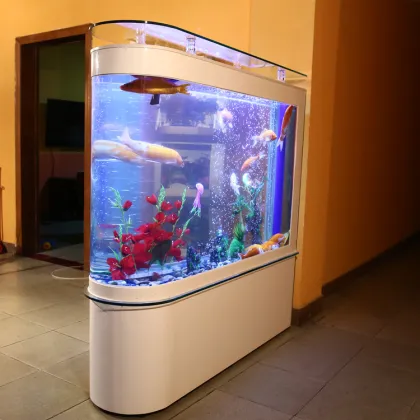 Large Acrylic Aquarium Fish Tank with Bottom Cabinet for Sale