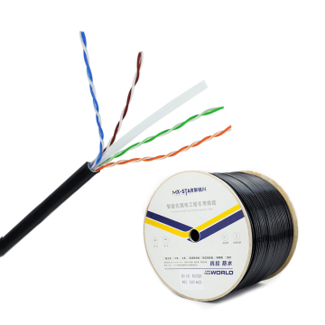 2024 MX -Star Tinggi Prestasi Tinggi CAT6 Kabel RJ45 Kalis Air - 25AWG UTP 8 teras 4 pasang tembaga pepejal