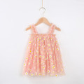 Kids Flower Print Summer Casual Dress Clothing