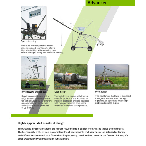 Large coverage area,high precision, covering a large area of sprinkler irrigation machine