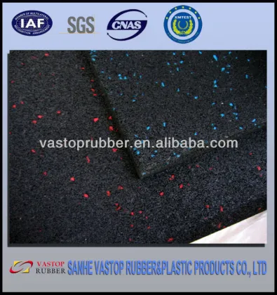 Colored EPDM rubber tiles