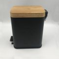 Bamboo Lid Rectangle Waste Bin