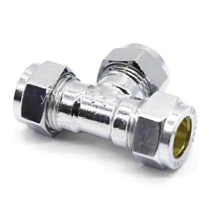 YUHUAN Customized Brass CP Compression Tube Fittings