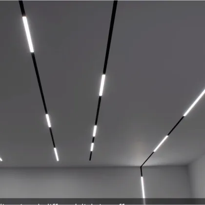 0-10v dimming track linear luminaire directional lighting