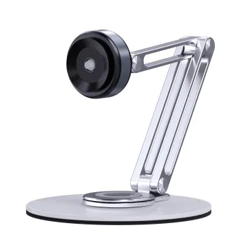Hot Selling Vacuum Electric Sucker Aluminum Alloy Rotating Tablet Mobile Phone Stand for Desk