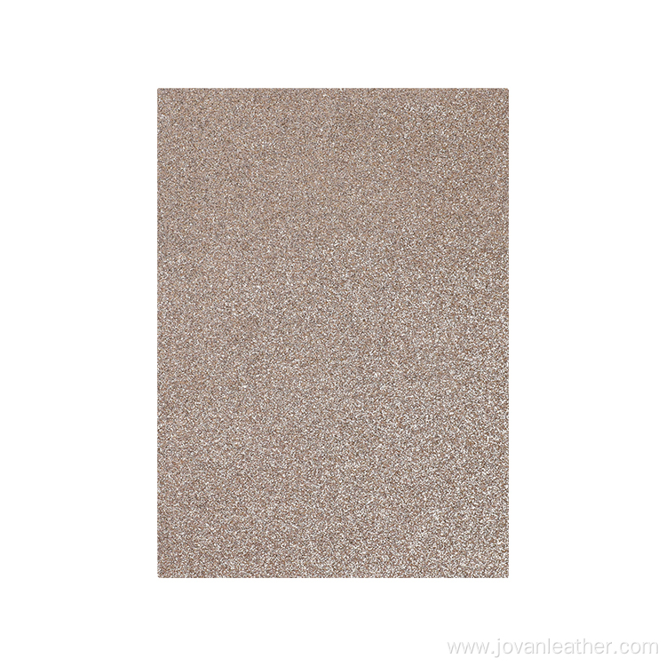 Chunky Glitter Synthetic Leather Fabric Faux Leather Sheets
