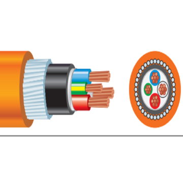 CIRCULAR ARMORED CABLES XLPE 600/1000V 3C+E Copper 4mm