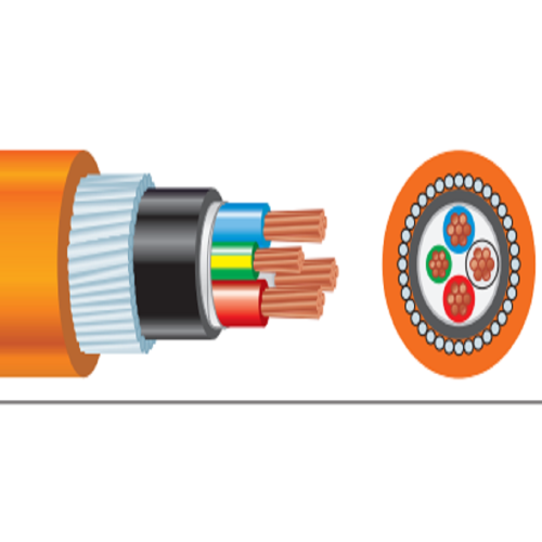 Cables circulares blindados XLPE 600/1000V 3C+E Cobre 4 mm