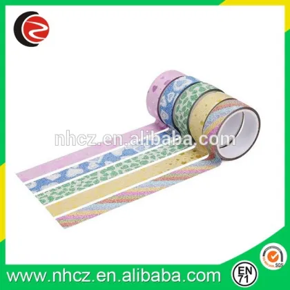 Glitter tape printing washi tape