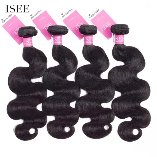 Wholesale All Real Human Hair 5A-10A Brazilian Hair Extensions ISEE HAIR