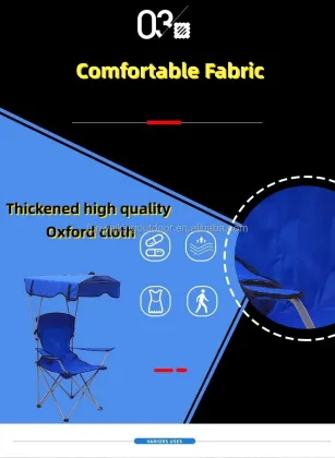 Folding Portable Lightweight Aluminum Camp Chair for Outdoor Events