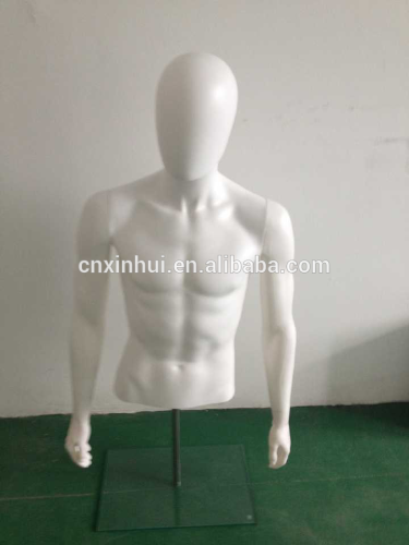 Half body plastic mannequin