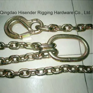 G80 Chain with Master Link and G80 Hook, Bind Lashing Chain, Barge Chain, Log Boom Chain