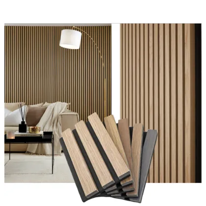 Hot Selling Acoustical Wood Slat Panels for Home Soundproofing
