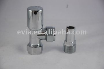 Plastic handle brass sealing radiator valve