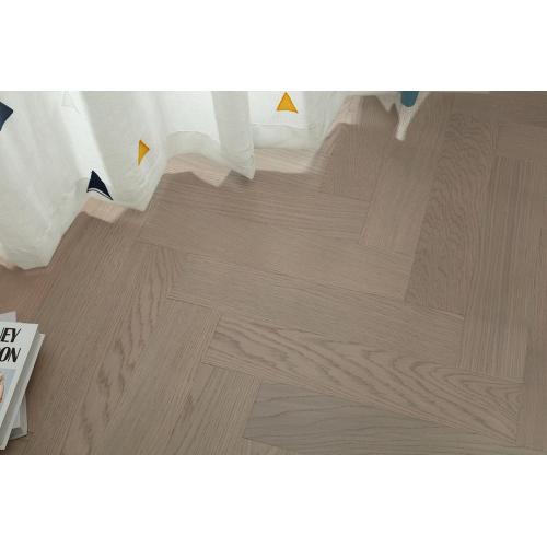 Ins style grey oak herringbone engineered floors