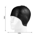 Custom Adults Men Women Long Hair Waterproof Ear Protect Silicone Swimming Cap