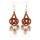 Boucles d&#39;oreilles pour femmes tissés à la main paille ovale ou cercle Shell Drop Dangle boucles d&#39;oreilles bohème boucles d&#39;oreilles légères géométriques Statem