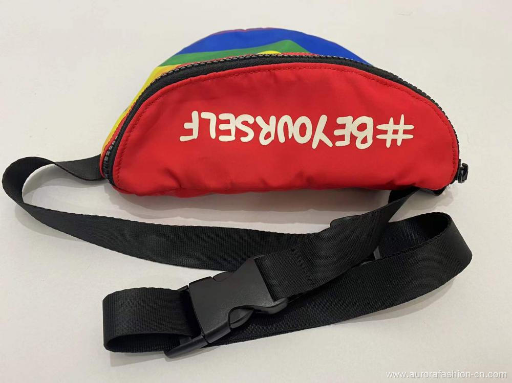 Rainbow Color Women's Waist Bag