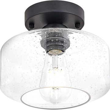 Moderne einfache Glasschattenlampe für Schlafzimmer und Esszimmerdecke