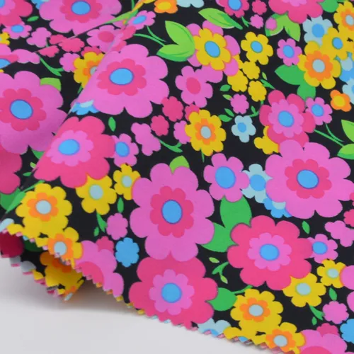 55 Cotton 45 Polyester Plain Printed Fabric