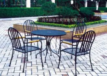 Unique garden metal furniture with sturdy structure